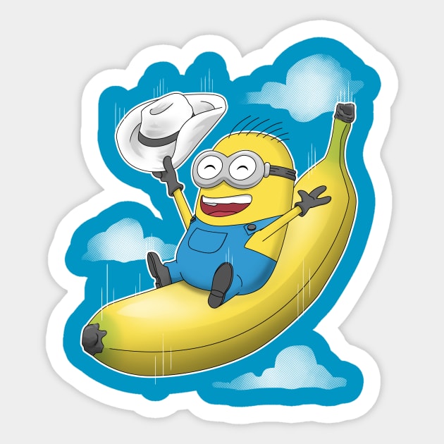 Banana Bomb Sticker by Andriu